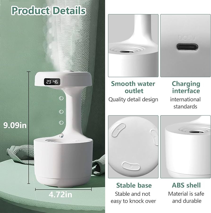 Humidificador Efecto Antigravedad Premium