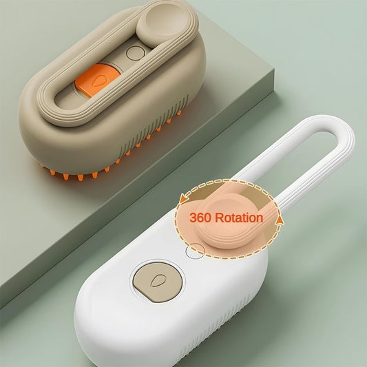 Cepillo Vaporizador 3 en 1 para Gatos — Limpieza, Relajación y Bienestar al Instante