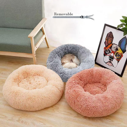 Nido Deluxe – Cama Afelpada Antiestrés para Mascotas